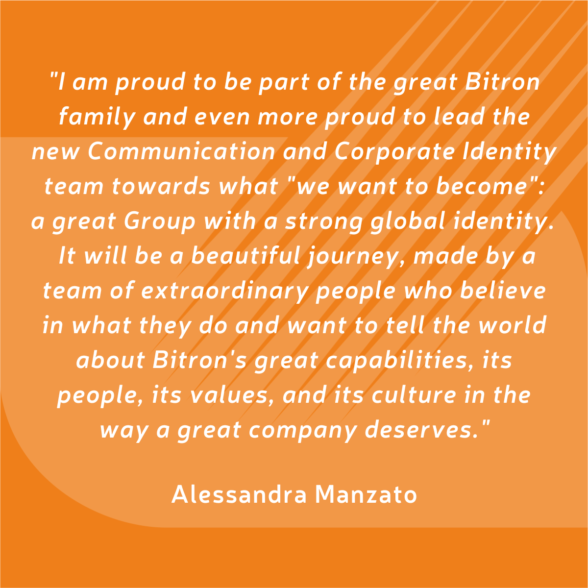 Alessandra Manzato Communication and Corporate Identity Manager