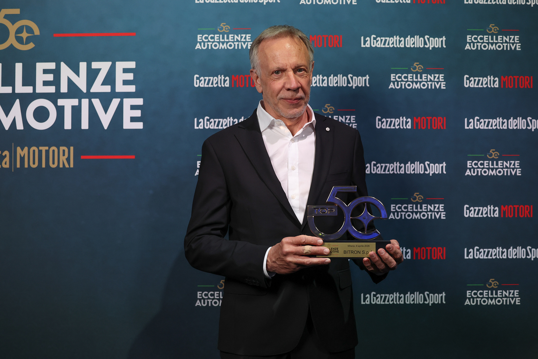 ALBERTO MORO WITH THE AWARD Bitron among the TOP 50 Eccellenze Automotive: an industry moment of exchange