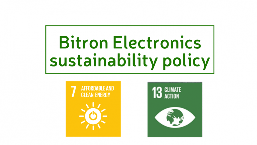 Bitron Electronics Sustainability Policy
